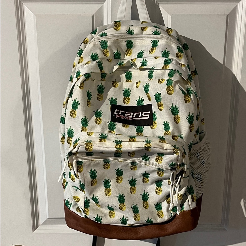 Pineapple Print Backpack - Euc - image 1